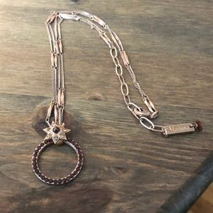 Mariana Rose Gold Necklace with Crystals